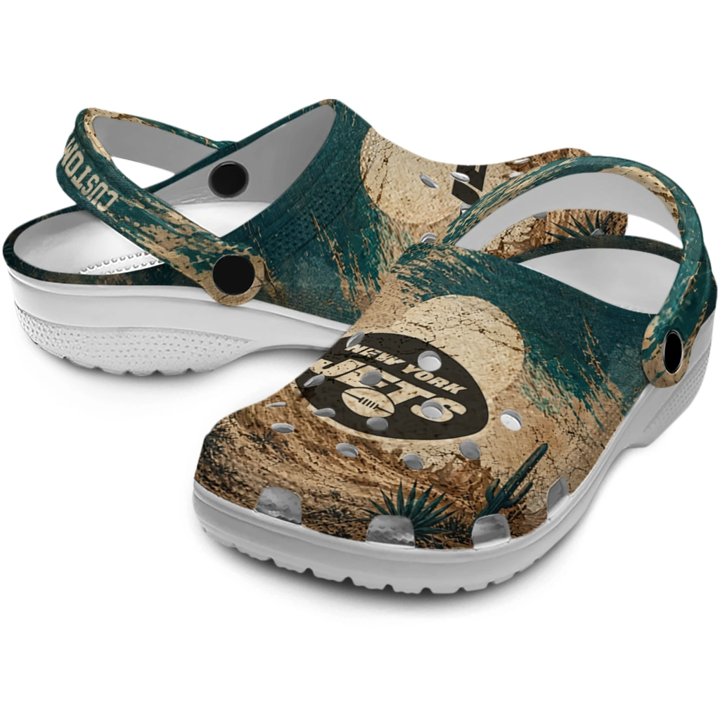 new-york-jets-clog-personalized-cracked-landscape-fir-green-beige-high-quality.webp