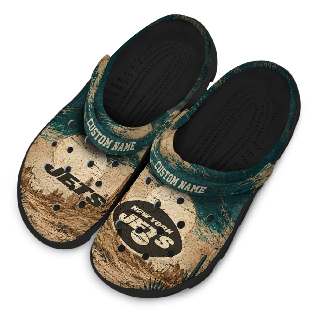 new-york-jets-clog-personalized-cracked-landscape-fir-green-beige-latest-model.webp