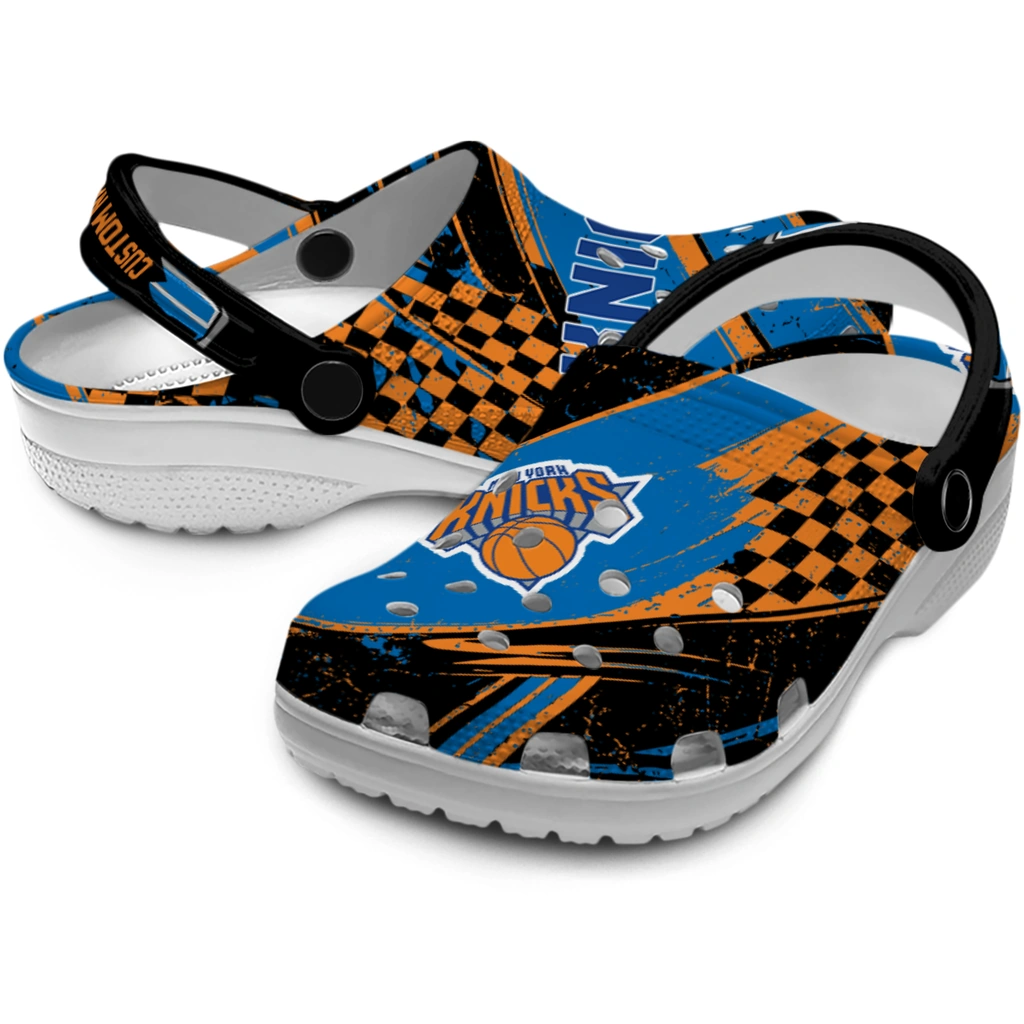 new-york-knicks-clog-customized-checkered-streaks-blue-black-high-quality.webp