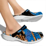 New York Knicks Clogs – Personalized Circuit Geometry Blue Black 1