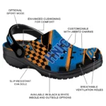 New York Knicks Clogs – Personalized Circuit Geometry Blue Black 1