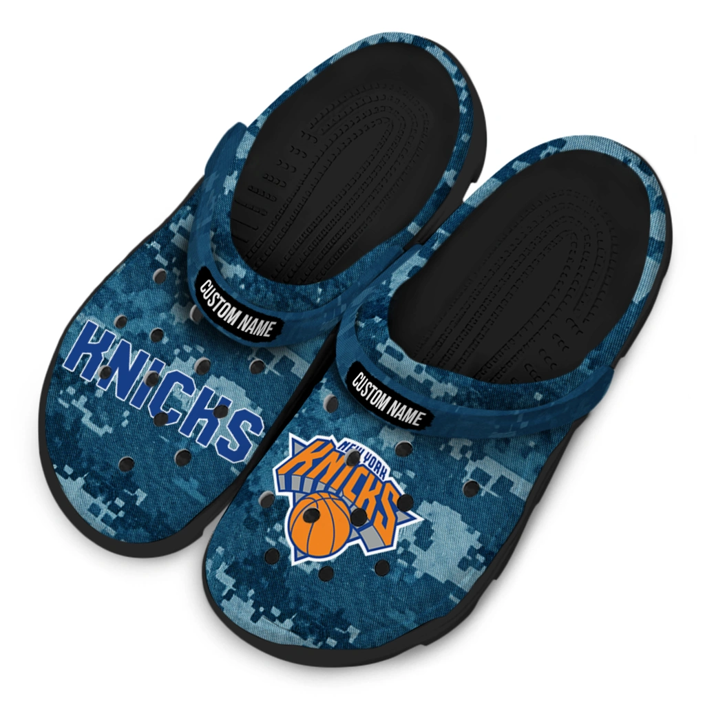 new-york-knicks-clog-personalized-digital-camo-blue-latest-model.webp