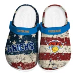 New York Knicks Clogs - Personalized Distressed Stripes Blue Red Blue 1 new-york-knicks-clog-personalized-distressed-stripes-blue-red-blue-best-selling.webp