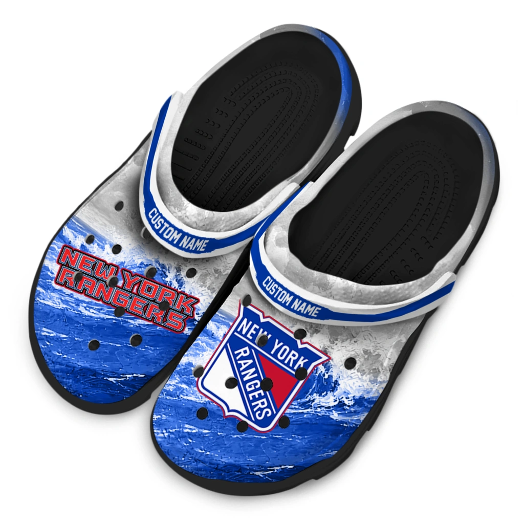 new-york-rangers-clog-customized-wave-swirl-blue-white-latest-model.webp