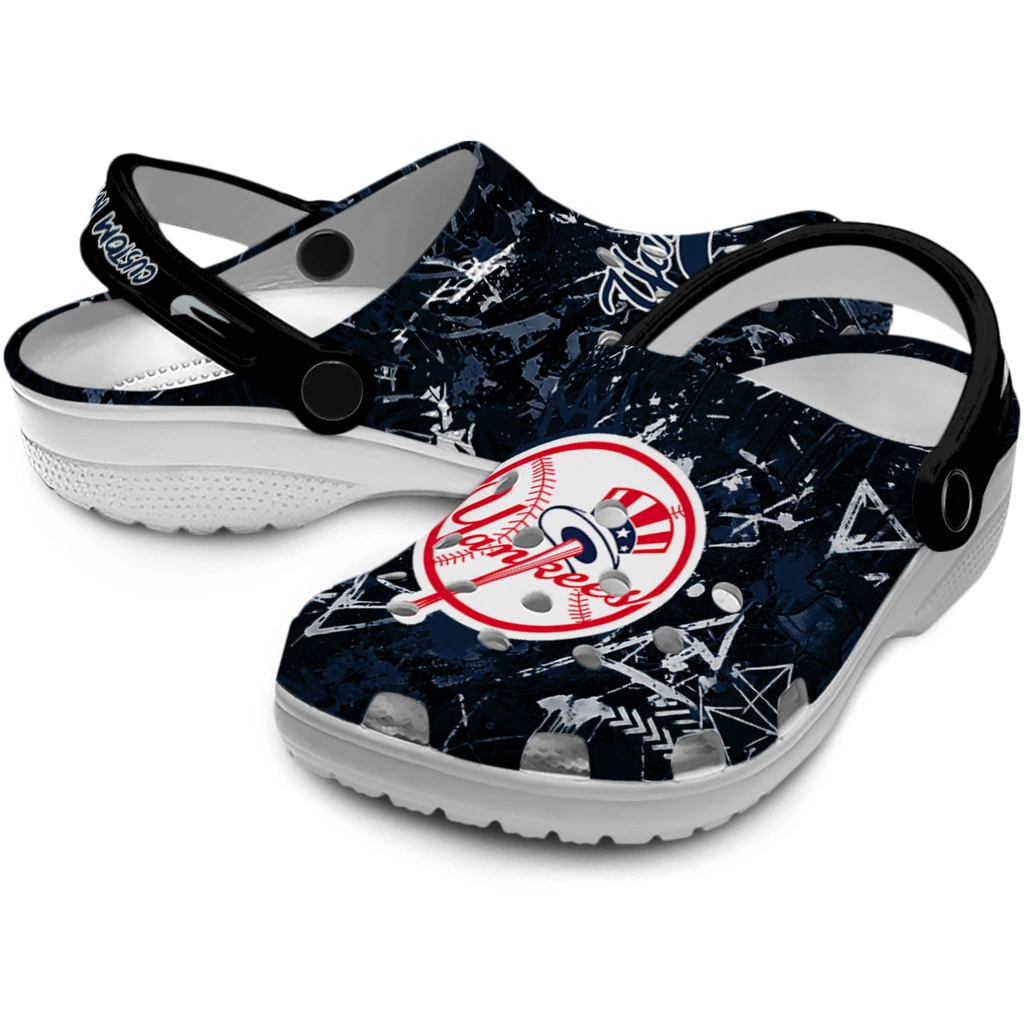 new-york-yankees-clog-customized-graffiti-burst-navy-black-high-quality.webp
