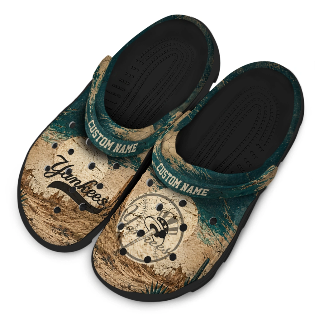 new-york-yankees-clog-personalized-cracked-landscape-fir-green-beige-latest-model.webp
