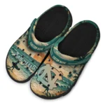 north-carolina-tar-heels-clog-customized-wave-scene-fir-green-best-selling.webp