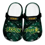 North Dakota State Bison Clogs - Customized Circuit Geometry Green Black 1 north-dakota-state-bison-clog-customized-circuit-geometry-green-black-best-selling.webp