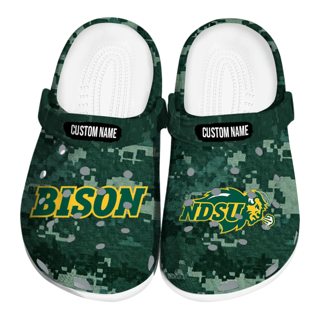 north-dakota-state-bison-clog-customized-digital-camo-green-best-selling.webp north dakota state bison clog customized digital camo green best selling