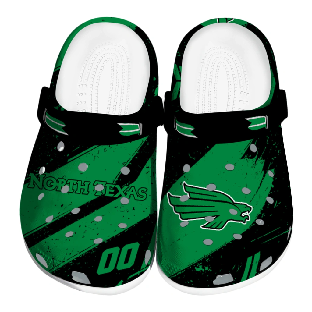 north-texas-mean-green-clog-custom-checkered-streaks-green-black-best-selling.webp north texas mean green clog custom checkered streaks green black best selling