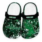 North Texas Mean Green Clogs - Custom Graffiti Burst Green Black 1 north-texas-mean-green-clog-custom-graffiti-burst-green-black-best-selling.webp