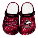 Northern Illinois Huskies Clogs - Custom Cracked Energy Red Black 1 northern-illinois-huskies-clog-custom-cracked-energy-red-black-best-selling.webp
