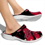 Northern Illinois Huskies Clogs – Customized Checkered Streaks Red Black 1