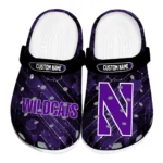 Northwestern Wildcats Clogs - Custom Circuit Geometry Purple Black 1 northwestern-wildcats-clog-custom-circuit-geometry-purple-black-best-selling.webp