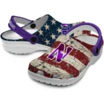 northwestern-wildcats-clog-custom-distressed-stripes-purple-red-blue-best-selling.webp