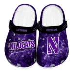 northwestern-wildcats-clog-customized-cracked-energy-purple-black-best-selling.webp