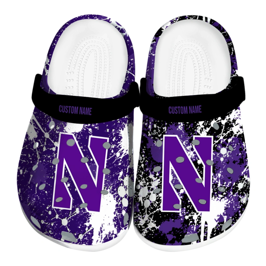 northwestern-wildcats-clog-customized-splatter-splash-purple-black-best-selling.webp northwestern wildcats clog customized splatter splash purple black best selling