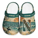 Northwestern Wildcats Clogs - Customized Wave Scene Fir Green 1 northwestern-wildcats-clog-customized-wave-scene-fir-green-best-selling.webp