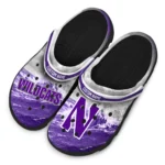 northwestern-wildcats-clog-personalized-wave-swirl-purple-white-best-selling.webp