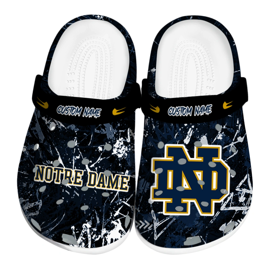 notre-dame-fighting-irish-clog-custom-graffiti-burst-navy-black-best-selling.webp notre dame fighting irish clog custom graffiti burst navy black best selling