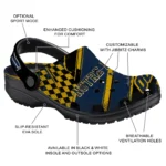 Notre Dame Fighting Irish Clogs – Customized Circuit Geometry Navy Black 1