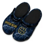 notre-dame-fighting-irish-clog-personalized-cracked-energy-navy-black-best-selling.webp