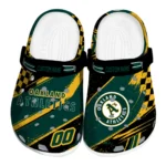 Oakland Athletics Clogs - Custom Circuit Geometry Green Black 1 Oakland Athletics Clogs – Custom Circuit Geometry Green Black 1