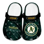 Oakland Athletics Clogs - Custom Circuit Geometry Green Black 1 oakland-athletics-clog-custom-circuit-geometry-green-black-best-selling.webp