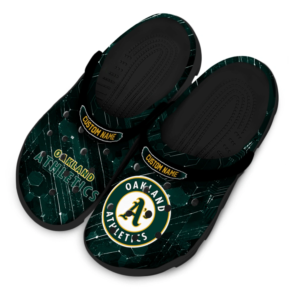 oakland-athletics-clog-custom-circuit-geometry-green-black-latest-model.webp