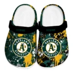 oakland-athletics-clog-customized-splatter-splash-green-black-best-selling.webp