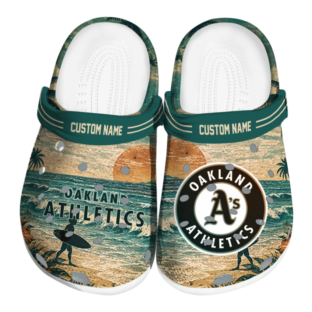 oakland-athletics-clog-customized-wave-scene-fir-green-best-selling.webp oakland athletics clog customized wave scene fir green best selling