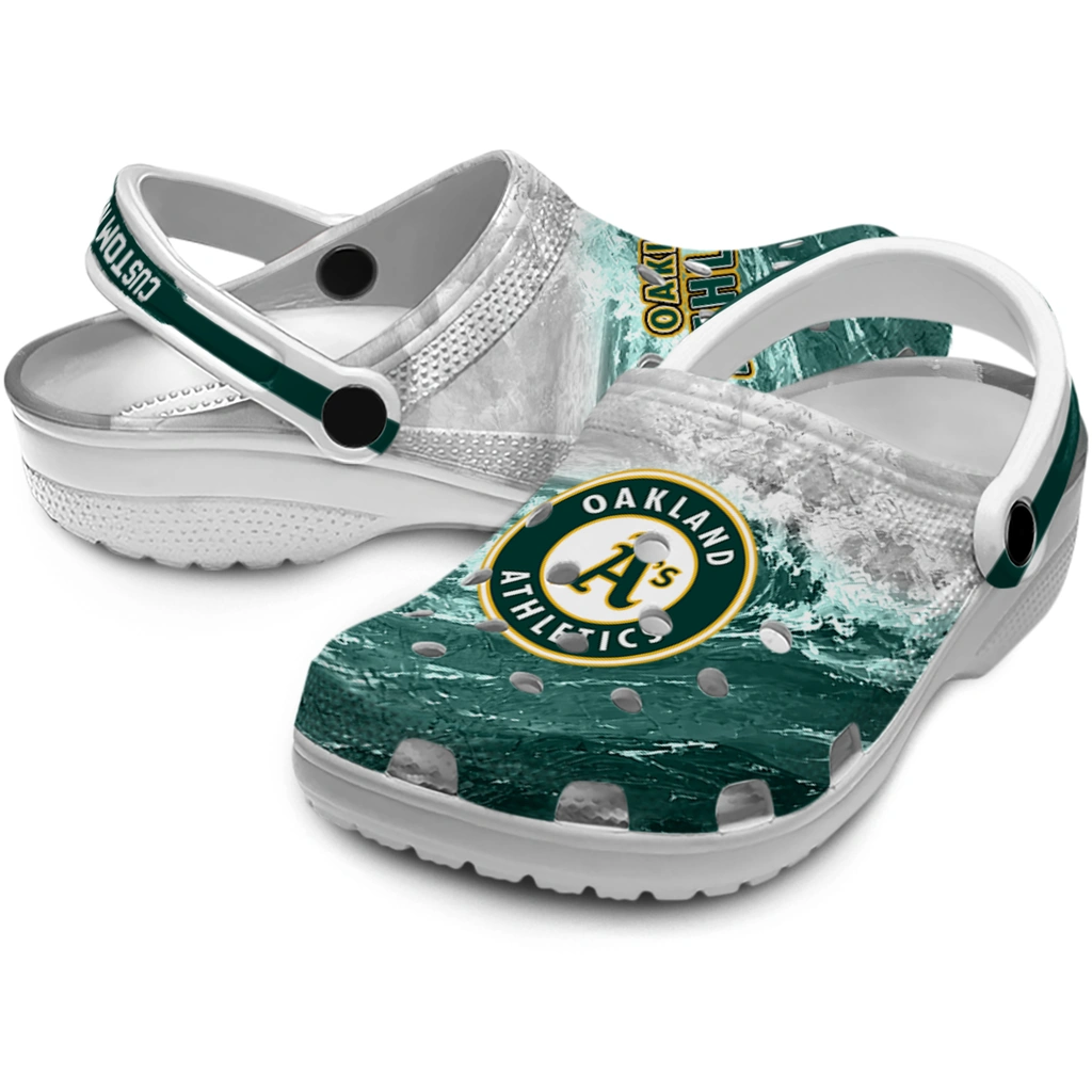 oakland-athletics-clog-personalized-wave-swirl-green-white-high-quality.webp