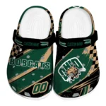 Ohio Bobcats Clogs - Custom Circuit Geometry Green Black 1 Ohio Bobcats Clogs – Custom Circuit Geometry Green Black 1