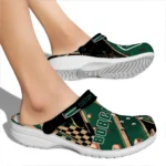 Ohio Bobcats Clogs – Custom Circuit Geometry Green Black 1