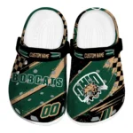 ohio-bobcats-clog-personalized-checkered-streaks-green-black-best-selling.webp
