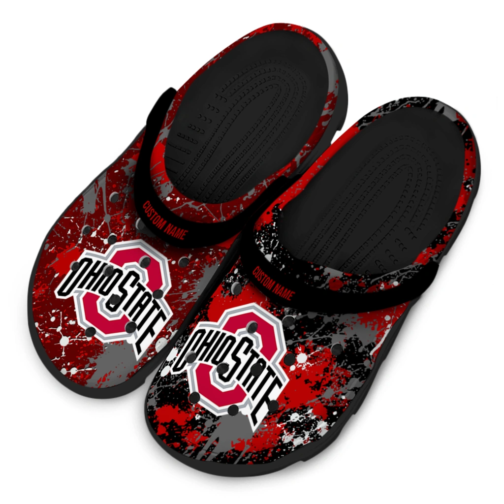ohio-state-buckeyes-clog-custom-splatter-splash-scarlet-black-latest-model.webp