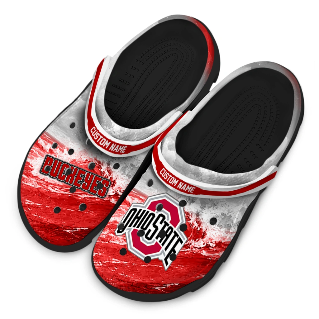 ohio-state-buckeyes-clog-customized-wave-swirl-scarlet-white-latest-model.webp