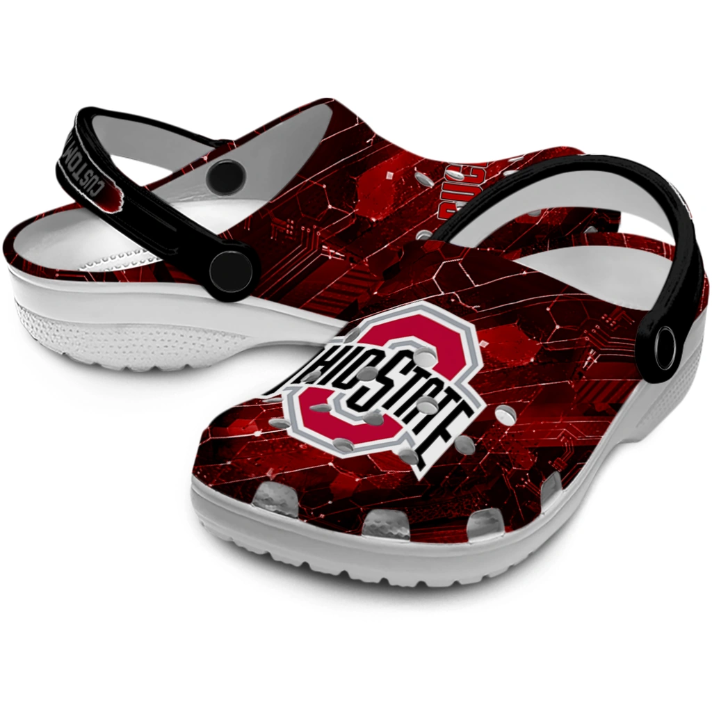 ohio-state-buckeyes-clog-personalized-circuit-geometry-scarlet-black-high-quality.webp