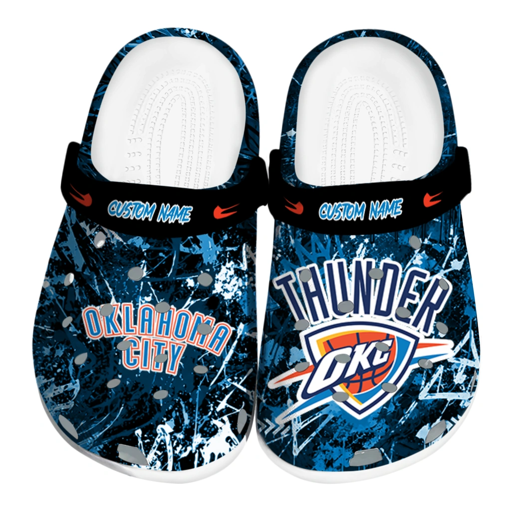 oklahoma-city-thunder-clog-personalized-graffiti-burst-blue-black-best-selling.webp oklahoma city thunder clog personalized graffiti burst blue black best selling