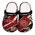 oklahoma-sooners-clog-custom-checkered-streaks-crimson-black-best-selling.webp
