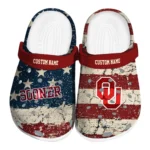 oklahoma-sooners-clog-customized-distressed-stripes-crimson-red-blue-best-selling.webp