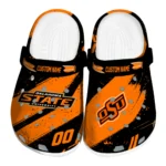 Oklahoma State Cowboys Clogs - Custom Circuit Geometry Orange Black 1 Oklahoma State Cowboys Clogs – Custom Circuit Geometry Orange Black 1
