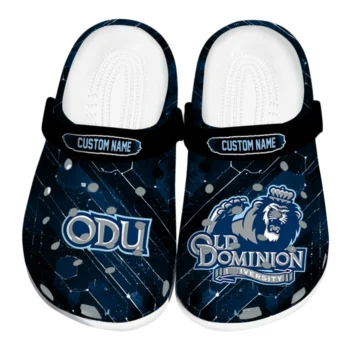 Old Dominion Monarchs Clogs - Customized Circuit Geometry Blue Black