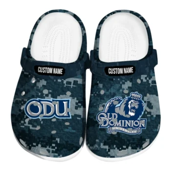 Old Dominion Monarchs Clogs - Customized Digital Camo Blue