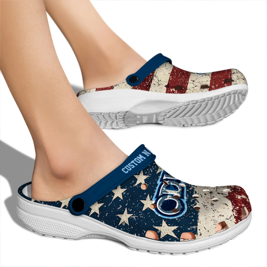 old-dominion-monarchs-clog-customized-distressed-stripes-blue-red-blue-fashion-forward.webp