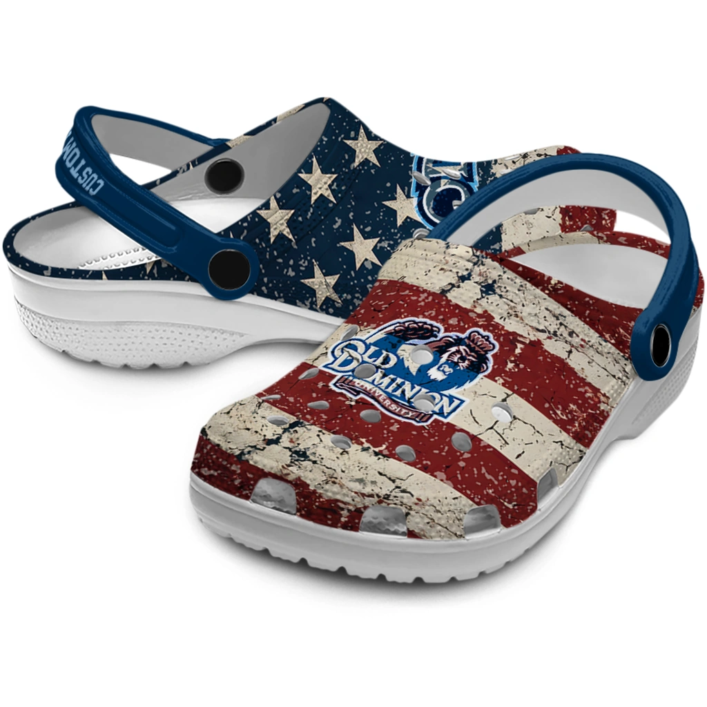 old-dominion-monarchs-clog-customized-distressed-stripes-blue-red-blue-high-quality.webp
