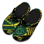 Oregon Ducks Clogs – Personalized Circuit Geometry Green Black 1