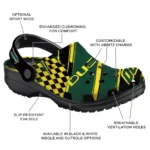 Oregon Ducks Clogs – Personalized Circuit Geometry Green Black 1
