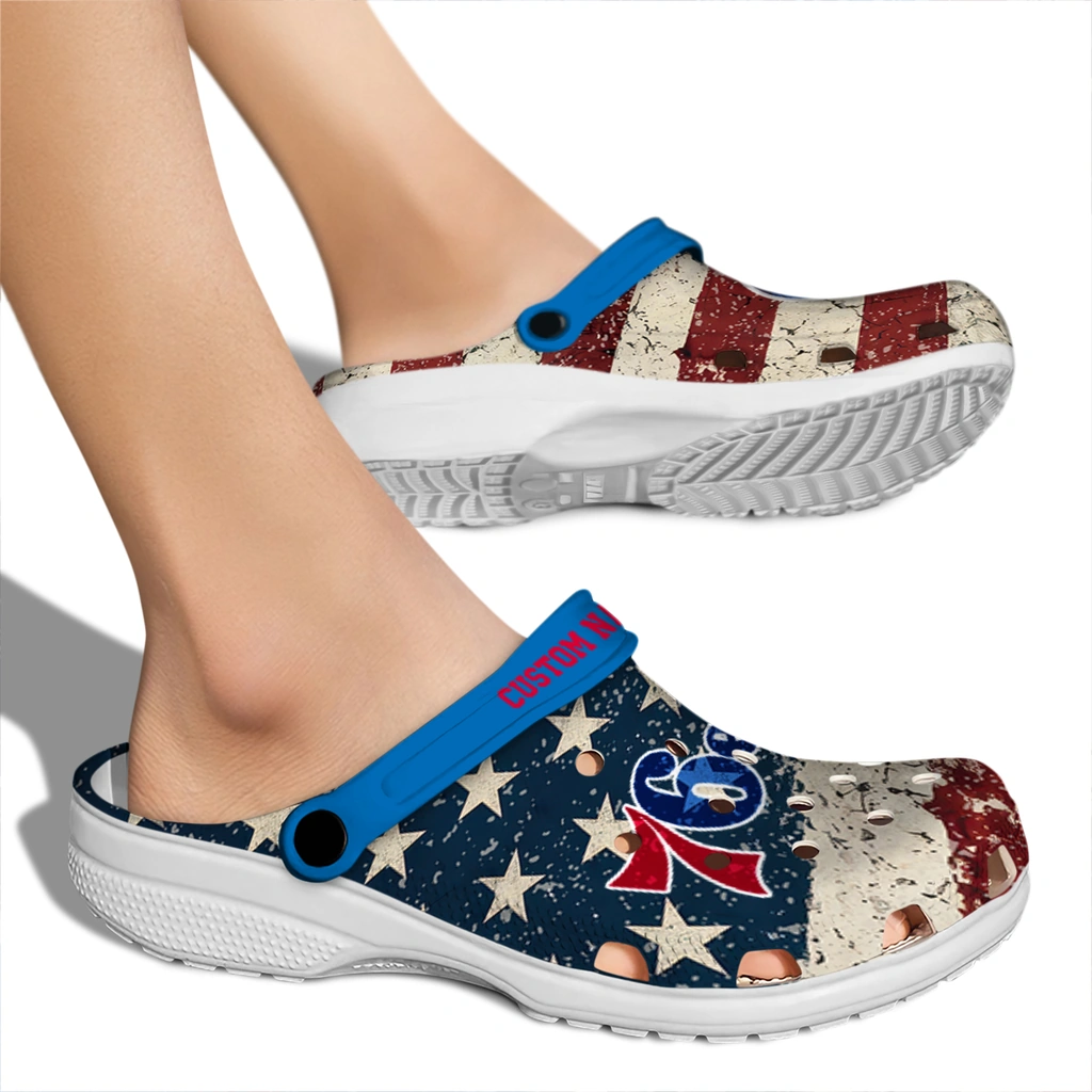 philadelphia-76ers-clog-personalized-distressed-stripes-blue-red-blue-fashion-forward.webp