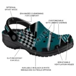 Philadelphia Eagles Clogs – Custom Circuit Geometry Green Black 1